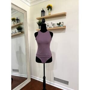 Purple Mauve Women's Bodysuit Tank Top Size Medium